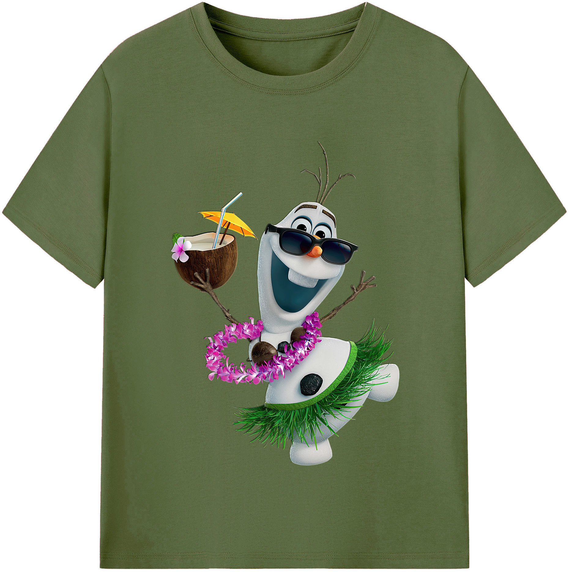 （画像用） アナと雪の女王 アンナ エルサ Frozen Anna Elsa 綿100％半袖Tシャツ（フロントプリント）